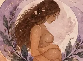 Aquarela botânica da sua fase
